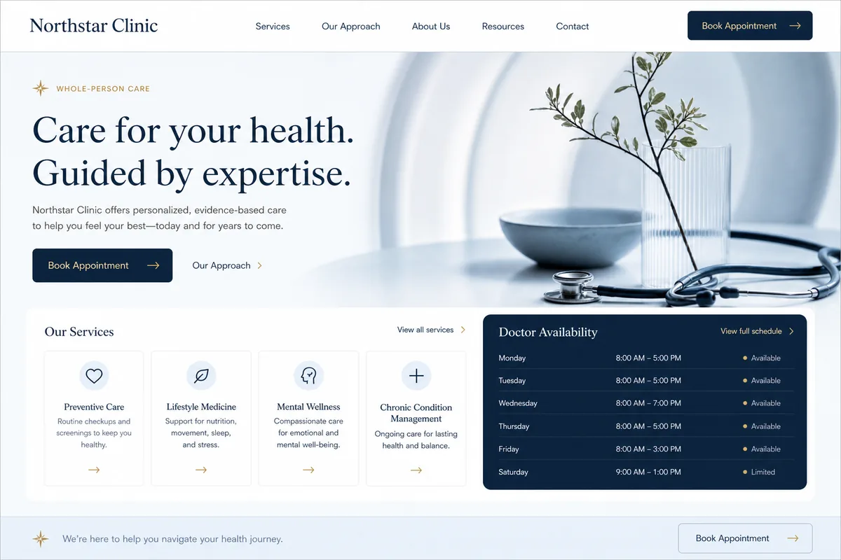 Clear care. Easier appointments. preview